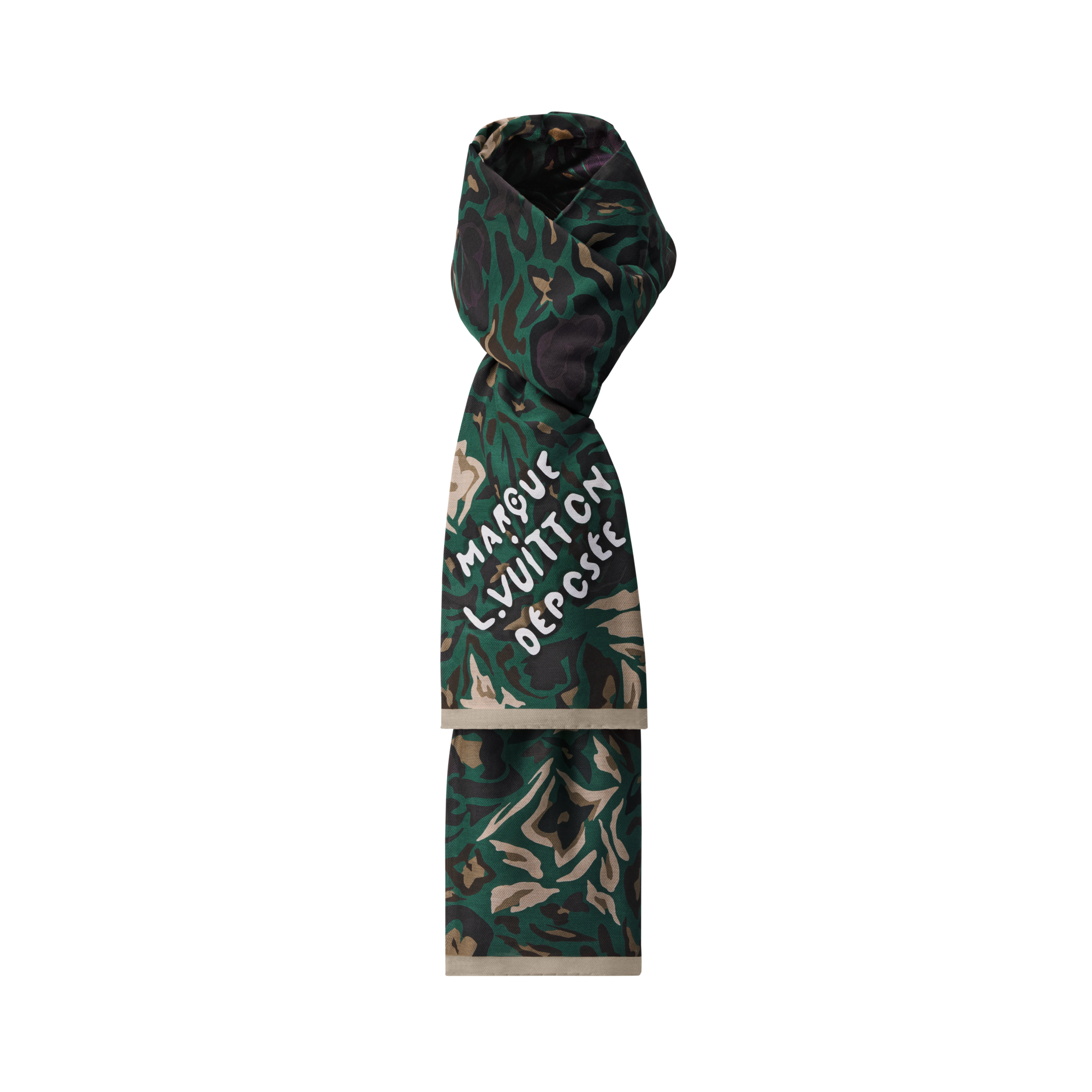 LV Camo Stole S00 - Men - Accessories | LOUIS VUITTON ®